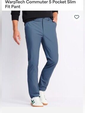Blue 5 Pocket Slim Fit Pants